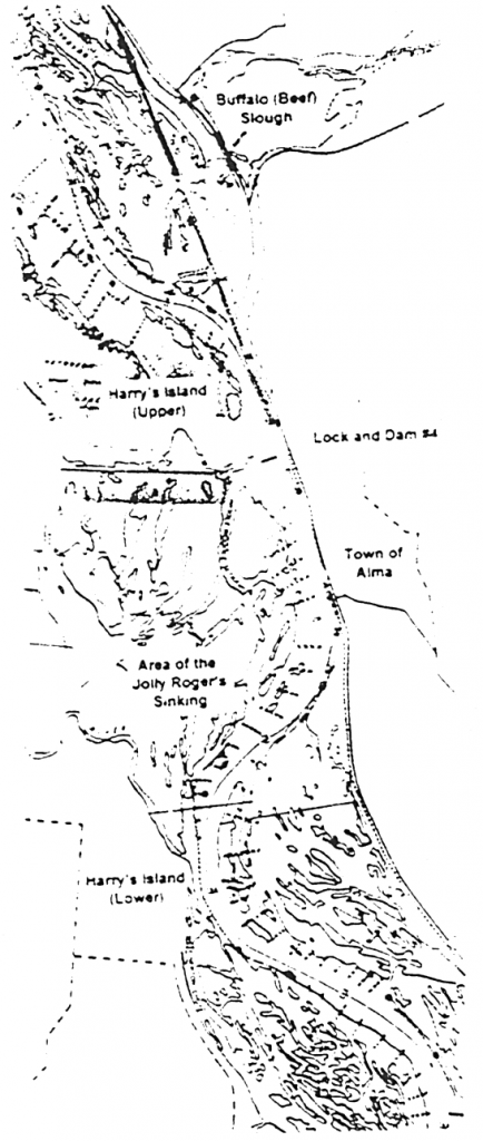 A map of important sites in the family history